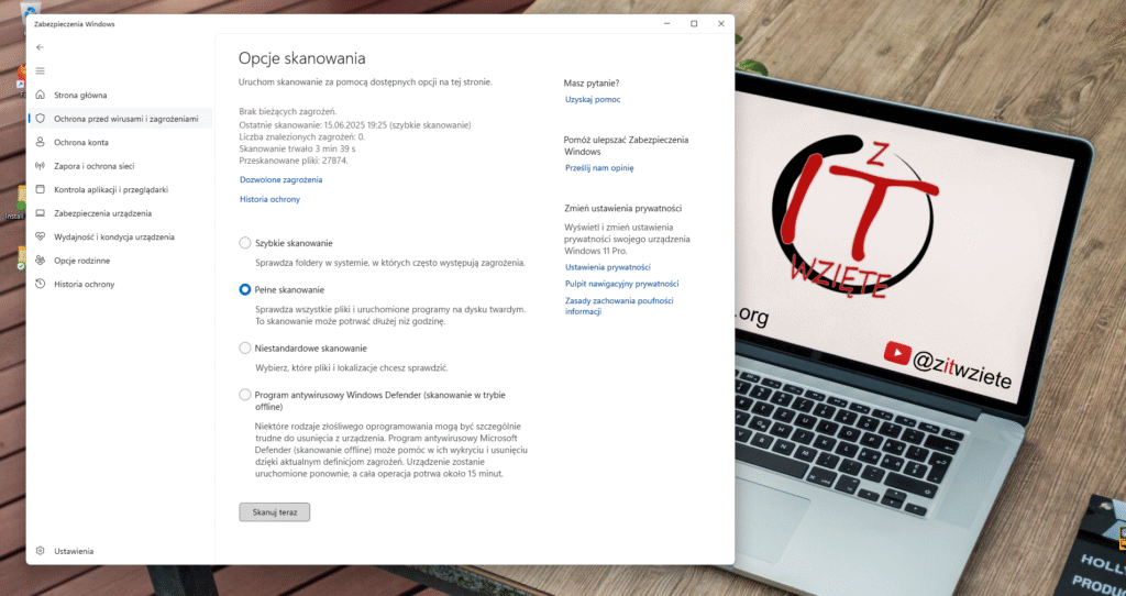skanowanie windows defender