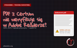 PDF,podpis certum problem adobe